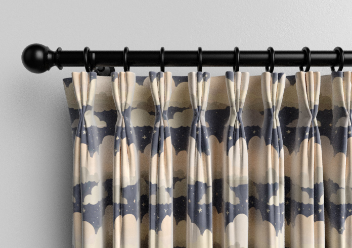 Cloudy Cosmos, Twinkle Grey - Made to Measure Curtains - Image 11